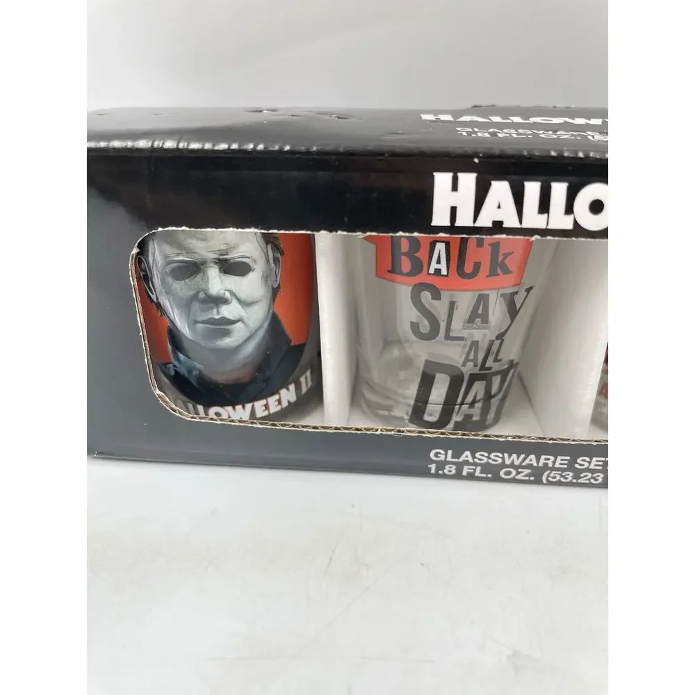 HALLOWEEN II MICHAEL MYERS SHOT GLASS SET OF 4 NEW